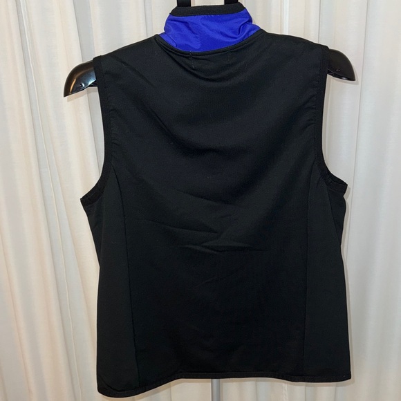 Lauren Ralph Lauren Active Royal Blue black Vest Women’s Medium Spring Layering - Picture 3 of 7